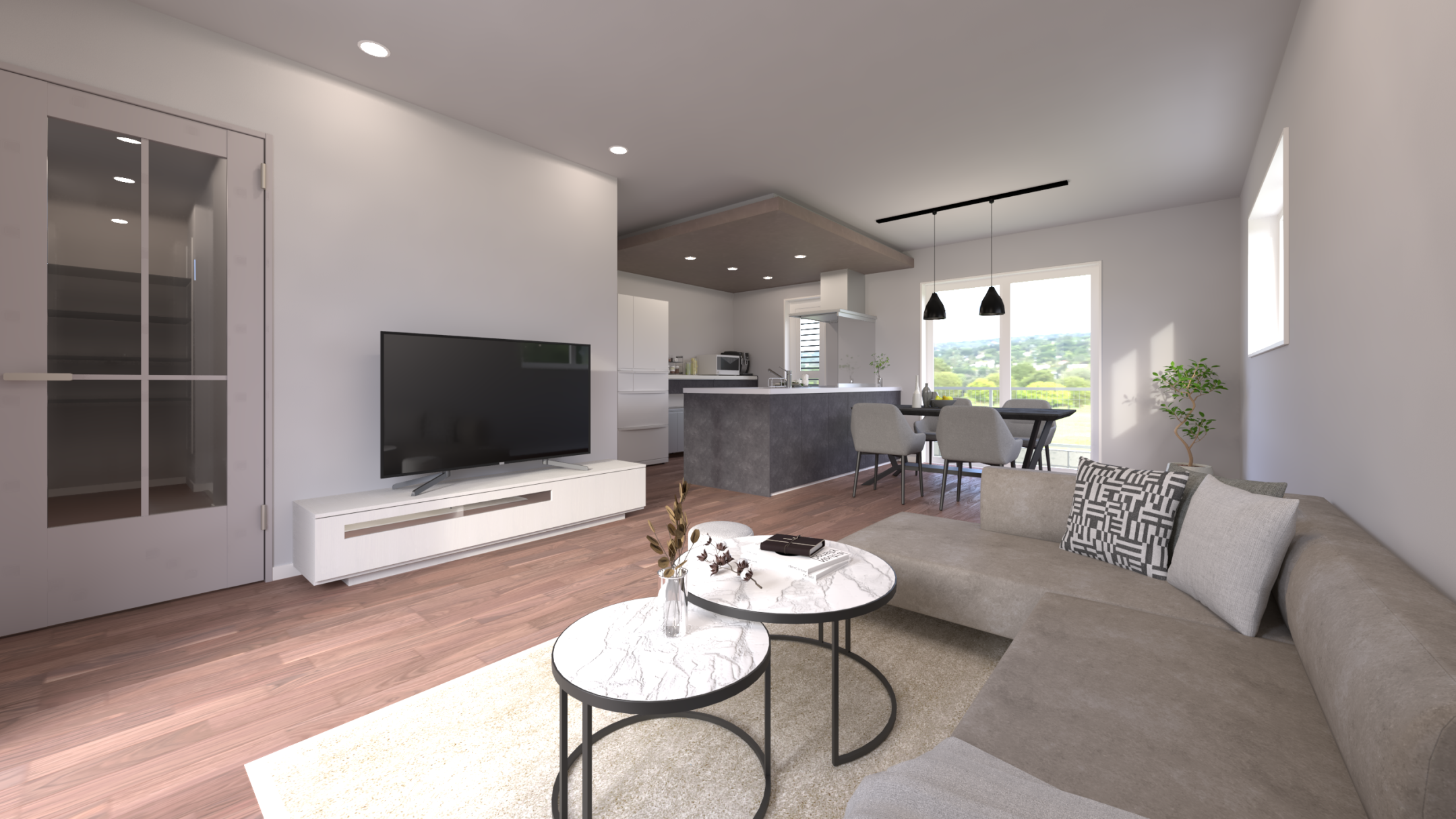 【グリーンパーク栗東岡No.05】回遊動線で快適!ゆとりの18帖LDK+収納充実プラン