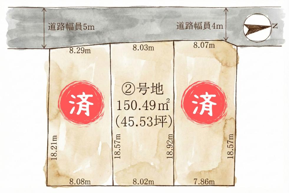 野洲市栄売土地3区画