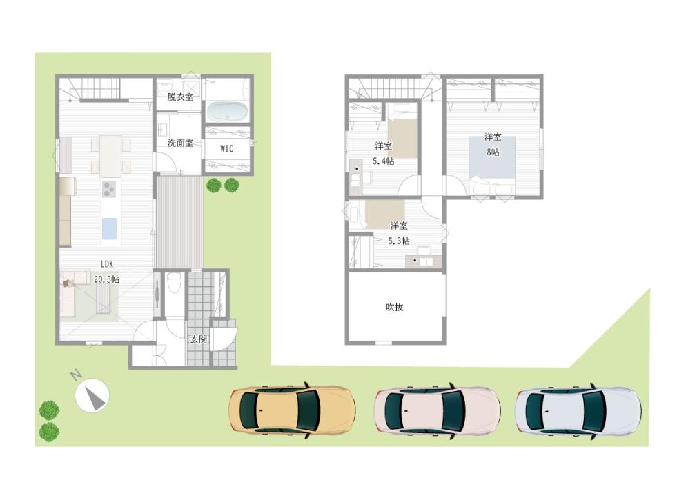 小柿10モデル(ソラーレ) 1F2F間取り.jpg