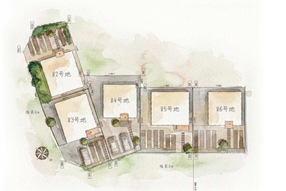 湖南市石部中央2丁目分譲地/5区画