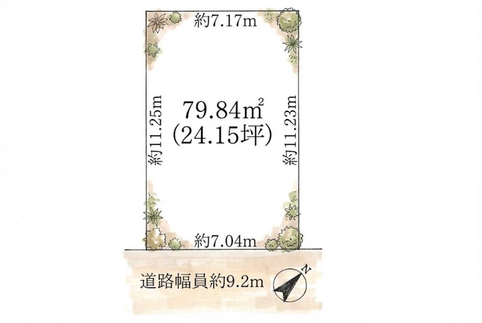 野洲市北野1丁目売土地