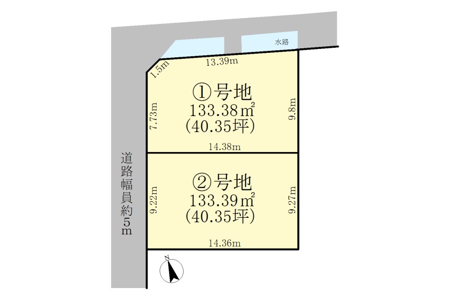 草津市追分3丁目2区画2号地
